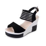 JOSKAA  Open Toe Comfortable Sandals 2024 Women Fashion Wedge Heel Sandálias Feminina Platform High Heel Casual Shoes for Girls
