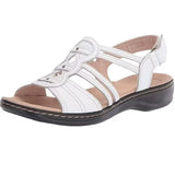 JOSKAA Women New Flat Casual Open Toe Beach Sandals Women's Low Heel Shoes Wedges Woman Summer Footwear