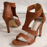 JOSKAA Summer Sandals Heels for Women 2024 Fashion Elegant Designer New Stiletto Heel on Offer Big Size Free Shipping