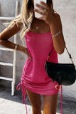Joskaa Fashion Sleeveless Lace-up Mini Dress