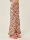 JOSKAA 2024 New Skirt Fashion Vintage 3 Color Plaid Y2K Long Skirt
