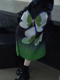JOSKAA 2024 New Skirt Fashion High-Tech Digital Printing Pleated Skirt