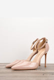 JOSKAA Woman Elegant high heel Black Pointed Toe Stiletto Sandals