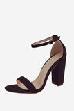 JOSKAA Woman Elegant high heel Chunky One Strap High Heel Sandals