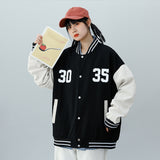 Christmas Gift Uniform Jackets For Women 2021 Spring Autumn New High Quality Loose And Thin Letter Coat Couple Retro Clothes Oversized Jacket