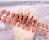 Matte Red Black White False nails with Nail extension Fingernails fake nail supplies for professionals DN03