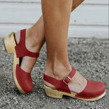 Joskaa Women Wedge Sandals Female Platform Mid Heel Sandal Back Strap Casual Shoes Ladies Sandals Womens Shoes Plus Size