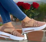 Joskaa  Wedge Sandals Women's Shoes Summer New Platform Sandals Ladies Casual Beach Shoes Female Flip Flops Heels Slippers