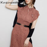 Christmas Gift Kuzuwata 2021 New Design Women's Leather Waist Girdle Dress All-match Gold Buckle Adjustable Belts Solid Fashion Accessories