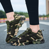 Joskaa Camouflage Fashion Sneakers Women Breathable Casual Shoes Men Army Green Trainers Plus Size 35-44 Lover Shoes