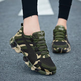 Joskaa Camouflage Fashion Sneakers Women Breathable Casual Shoes Men Army Green Trainers Plus Size 35-44 Lover Shoes220901