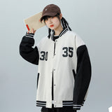 Christmas Gift Uniform Jackets For Women 2021 Spring Autumn New High Quality Loose And Thin Letter Coat Couple Retro Clothes Oversized Jacket