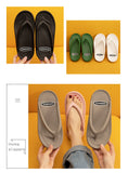 2022 Summer Slippers Man Women Casual Massage Durable Flip Flops Beach Sandals Female Wedge Shoes Striped Lady Room Slippers