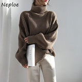Christmas Gift Turtleneck Sweater Women Autumn and Winter Korean Fashion Women's Sweaters Loose Outer Wear Chic Long Sleeve Pullover Top