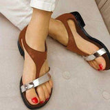 Christmas Gift MCCKLE Women's Sandals Women Summer Shoes Beach Low Heel Clip Toes Buckle Strap PU Leather Female Sandalias Ladies Casual 2022