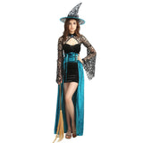 Halloween Joskaa Elegant Witch Cosplay Costumes For Adult Women Magic Clothes Lace Fancy Dress Carnival Party Vintage Gothic Suit 2022