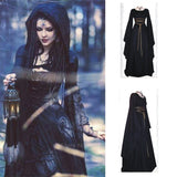 Halloween Joskaa 2022 New Medieval Witch Dress For Women Halloween Carnival Party Cosplay Performance Clothing Middle Ages Vampire Bride Costumes