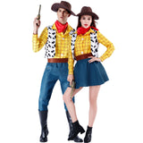 Halloween Joskaa Halloween Carnival Party Toy Cosplay Story Woody Costume Stage Performance Cowboy Fancy Dress Couple Sheriff's Party Costume