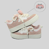 Joskaa Sanrio Hello Kitty Shoes Y2k Cartoon Fashion Women's Sports Shoes 2023 Casual Sneaker Flat Board Shoe
