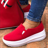 JOSKAA   - New Flats Shoes Platform Sneakers Women Sport Wedges Fashion Ankle Casual Running Female Spring Autumn Designer Mujer Shoes