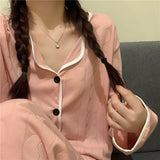 Thanksgiving Gift 2022 Spring New Fashion Pajamas Women Long-Sleeved Thin Section Light Luxury Student Home Wear Suit Luxuryfashionclothesboutique