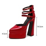 JOSKAA Women Sandals Fashion Summer Shoes Sexy Ankle Strap Platform Wedges High heels Gladiator Sandals Female Chunky Shoes