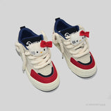Joskaa Sanrio Hello Kitty Shoes Y2k Cartoon Fashion Women's Sports Shoes 2023 Casual Sneaker Flat Board Shoe