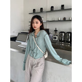 Joskaa HOUZHOU Harajuku Long Sleeve Tshirt Women Y2k Aesthetic Slim Tops Korean Fashion Vintage Black Tees Streetwear Spring 2022 New