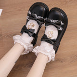 Halloween Joskaa Brand Lolita Women Mary Jane Shoes Summer Flats Casual Shoes 2022 New Retro Fashion Bow Women Shoes Sandals Oxford Zapatos Mujer