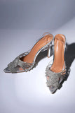 JOSKAA 2024 Fashion Woman shoes girls shoesPointed Toe Rhinestone Clear High Heels
